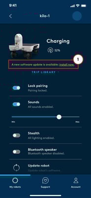 robot details (admin update available 2)